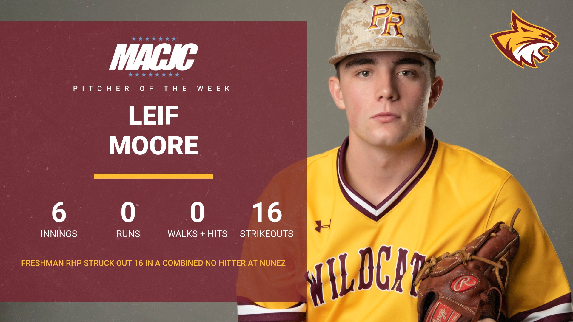 No hitter earns Pearl River&rsquo;s Leif Moore MACJC honor