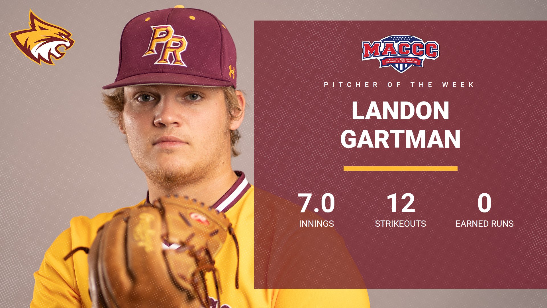 Pearl River&rsquo;s Landon Gartman lands 4th&nbsp;MACCC honor
