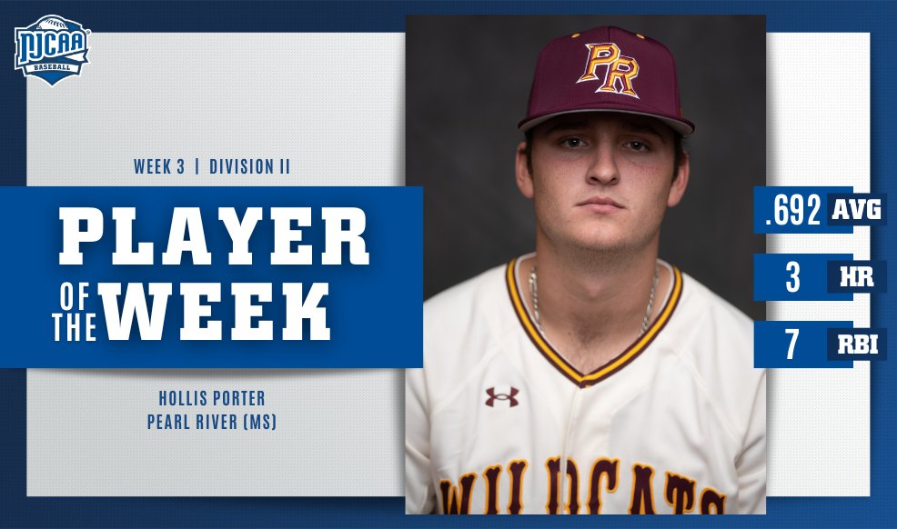 Pearl River slugger named National Player of the Week