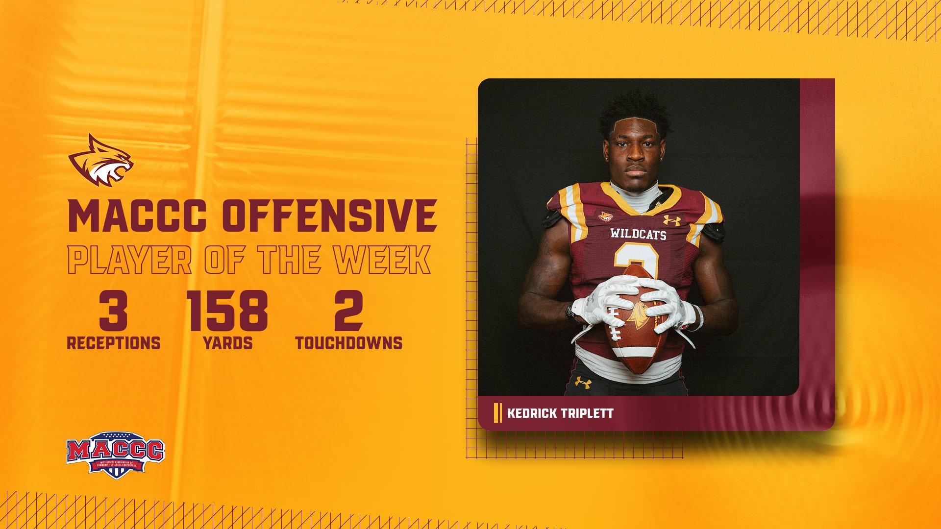 Pearl River's Kedrick Triplett named MACCC's top offensive player