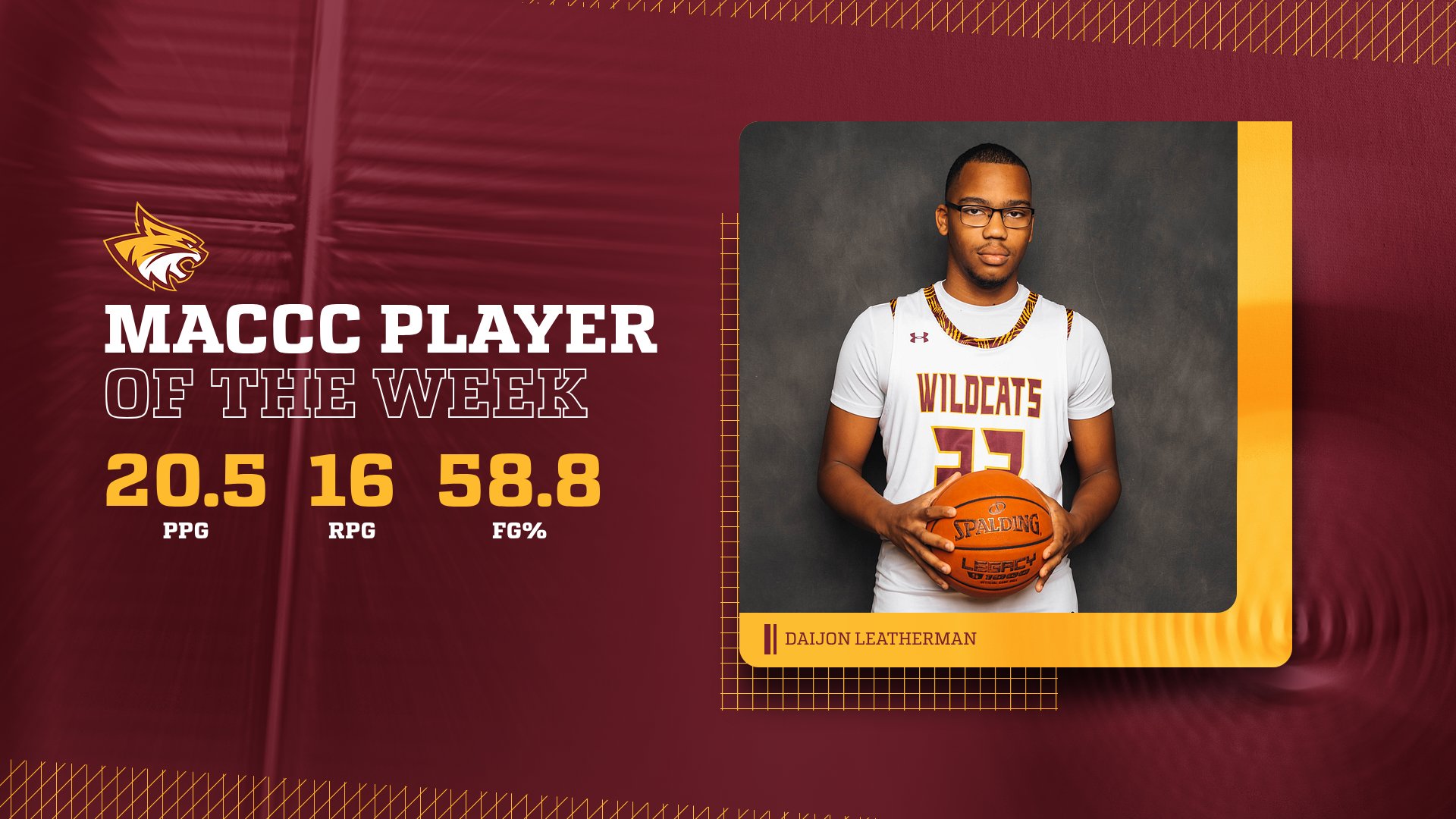 Pearl River's Daijon Leatherman tabbed MACCC Player of the Week