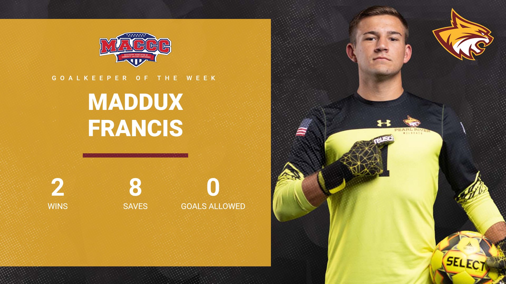 Pearl River goalkeeper earns fourth MACCC honor&nbsp;