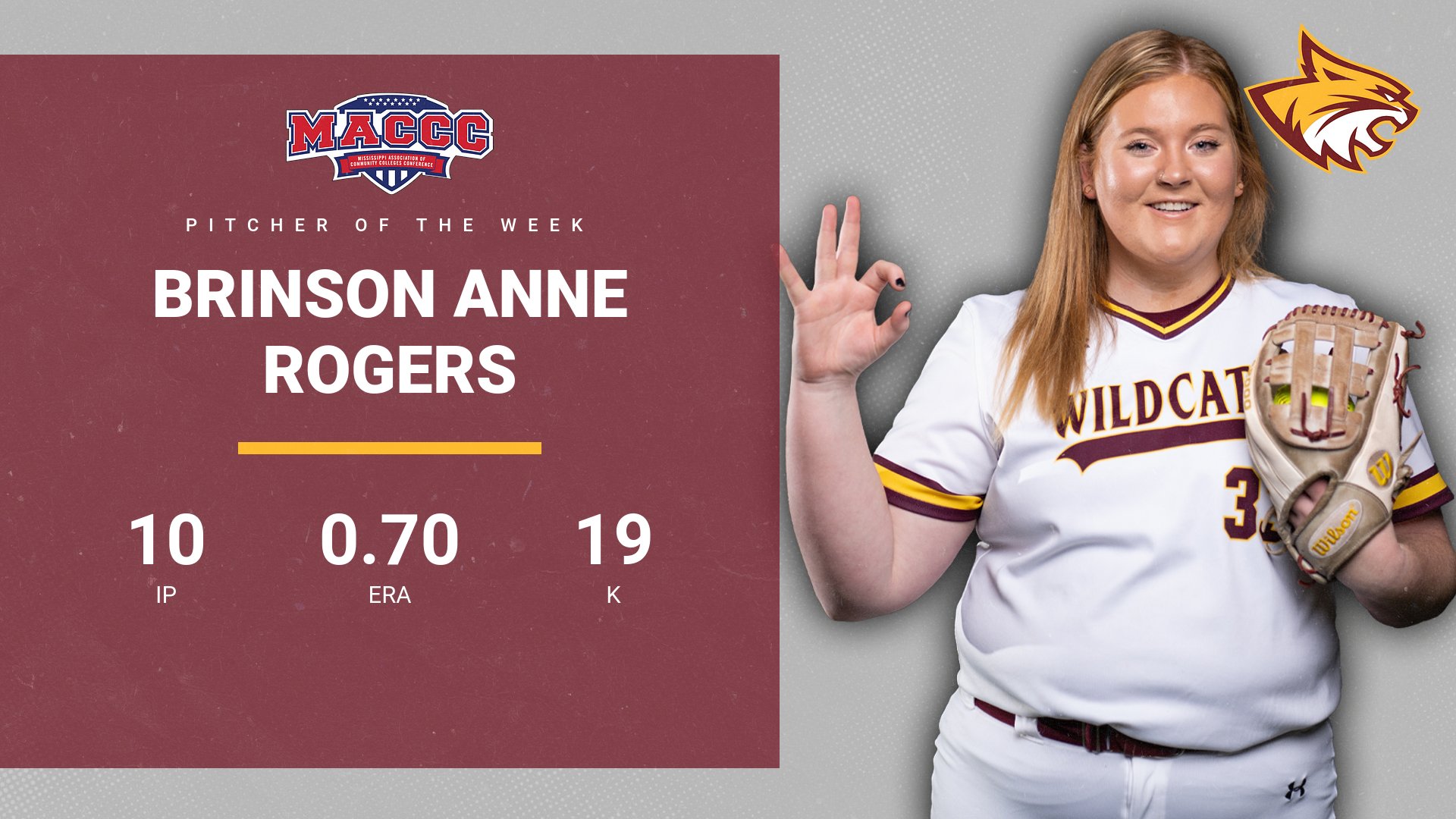No. 10 Pearl River's Brinson Anne Rogers earns fifth MACCC honor