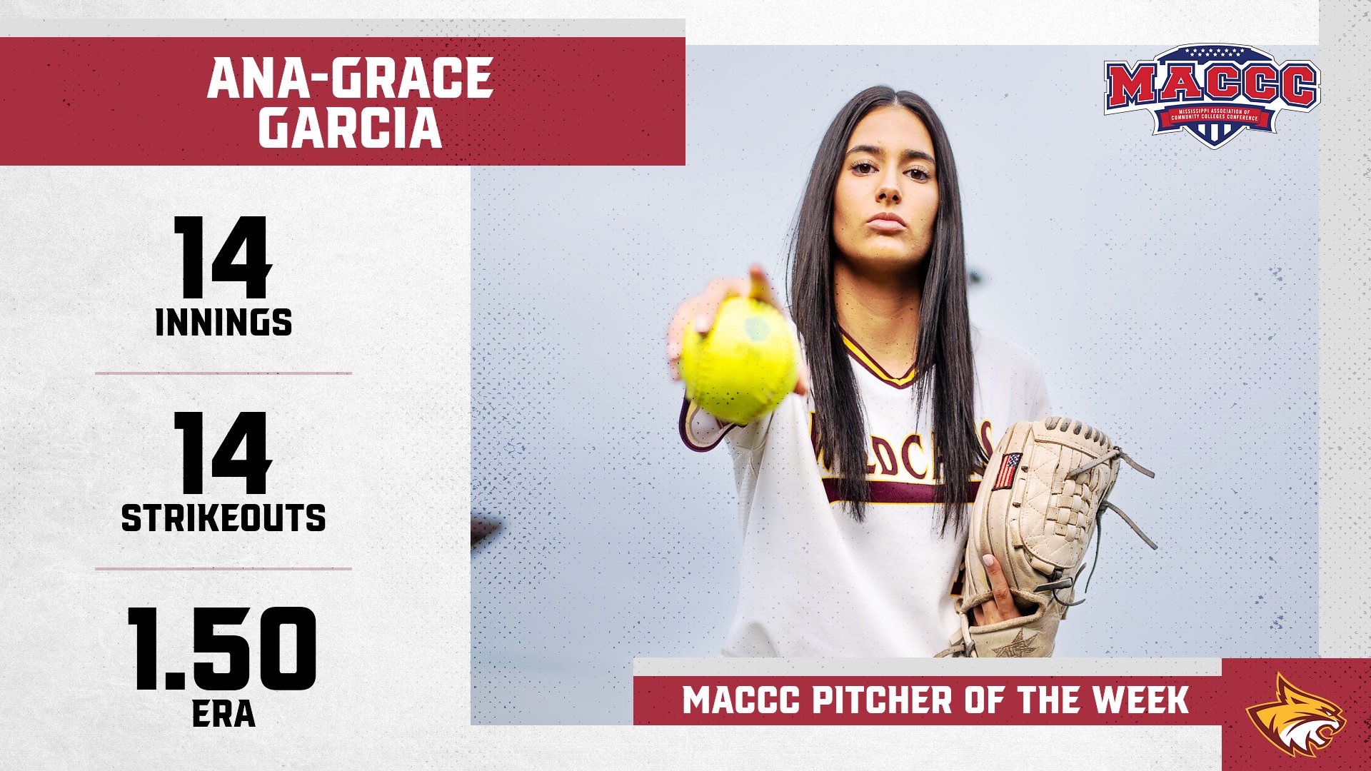 No. 18 PRCC's Ana-Grace Garcia grabs second Pitcher of the Week award