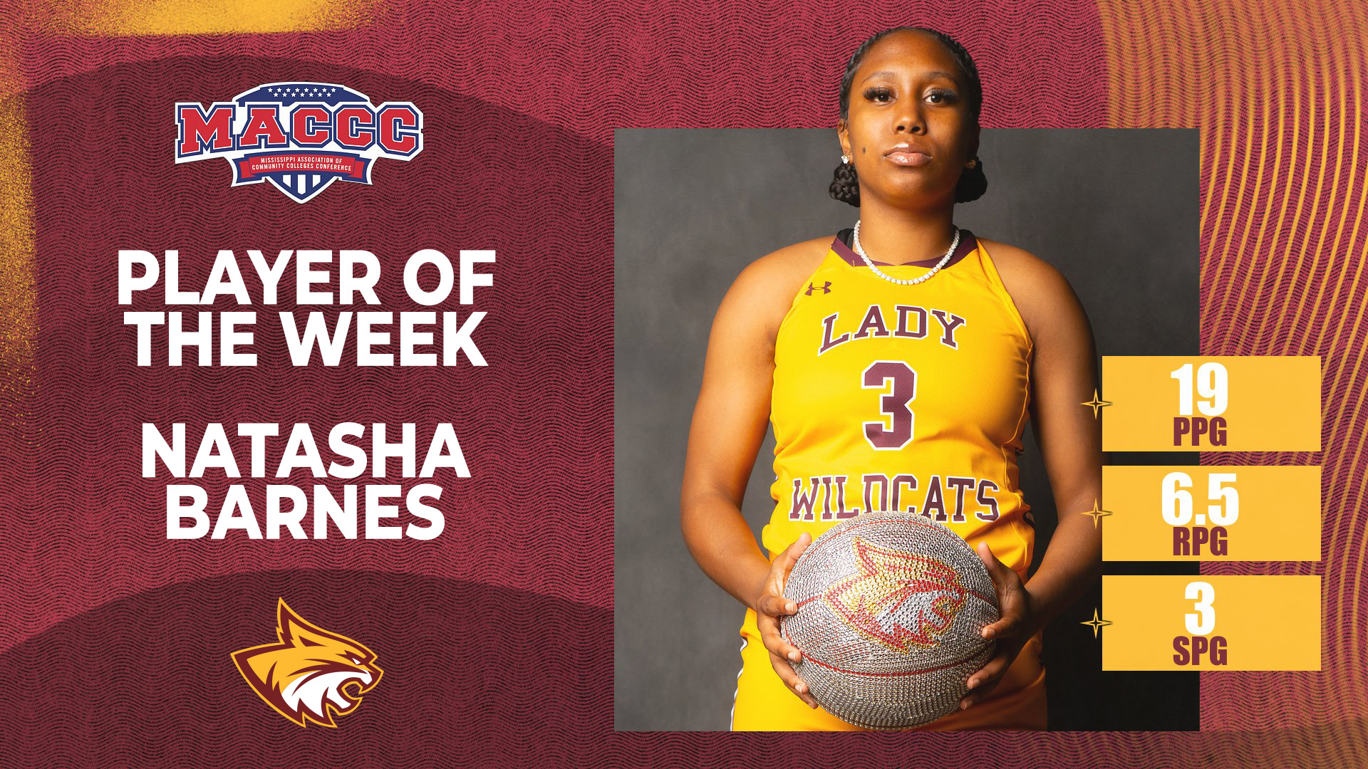 No. 14 Pearl River's Natasha Barnes named MACCC Player of the Week